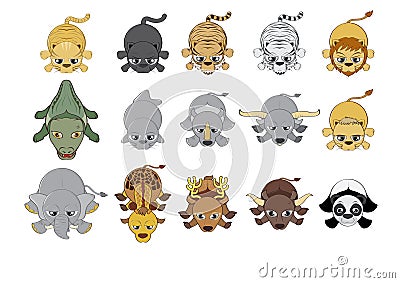 Animals Set Vector Illustration