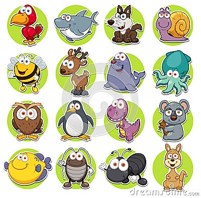 Animals set Vector Illustration