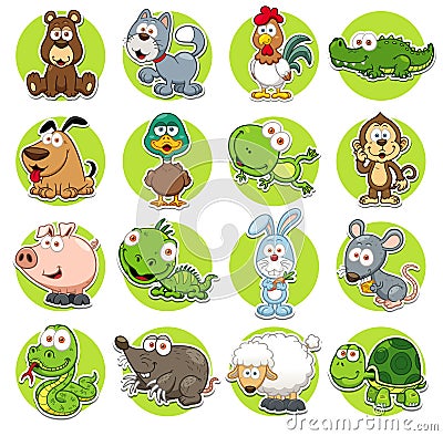 Animals set Vector Illustration