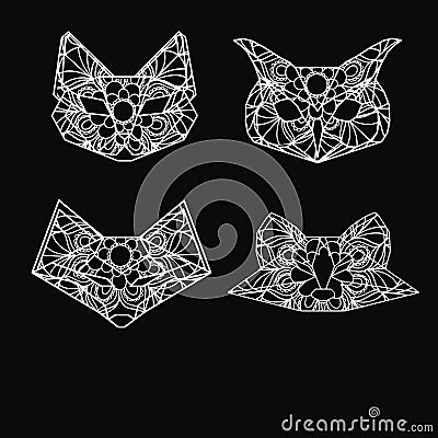 Animals silhuettes Vector Illustration