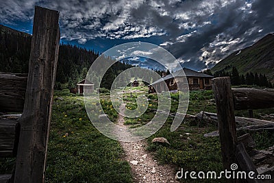 Animas Forks Ghost Town Colorado Stock Photo