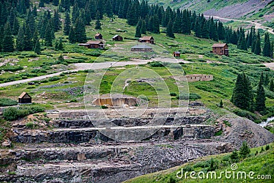 Animas Forks Ruins Colorado Stock Photo