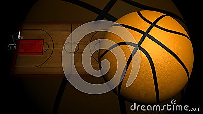 Animated Basketball Court stock footage. Video of slam - 39919344