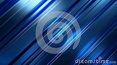 Animated blue diagonal lines in motion, creating modern and dynamic visuals. Stock Photo