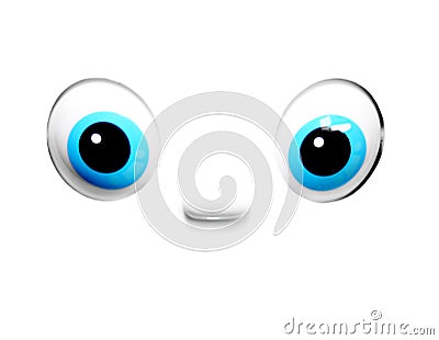 Animated blue eyes Stock Photo