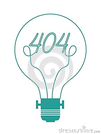 Animated Cartoon Electric Lightbulb Lamp with Custom Logo Copyspace in Minimalist Flat Vector Isolated Vector Illustration