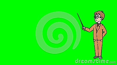 Animated Character Schoolboy with Glasses Stands in Full Growth and Says, Curve Contour, Green Screen, Seamless Loop Stock Footage - Video of clever, contour: 95691506 Animated Character Schoolboy with Glasses Stands in Full Growth and Says, Curve Contour, Green Screen, Seamless Loop Stock Footage - Video of clever, contour: 95691506