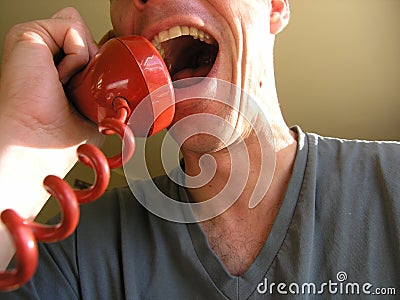 Animated converstaion Stock Photo