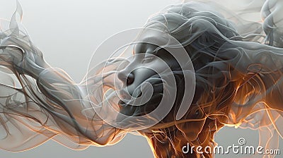 An animated GIF of strings constantly flowing and changing shape representing the fluid and everchanging nature of our Stock Photo
