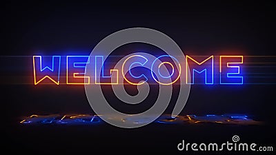 Animated Neon Bright Glowing Welcome Text Design Isolated on Black Background. Stock Footage - Video of neon, business: 189716152 Animated Neon Bright Glowing Welcome Text Design Isolated on Black Background. Stock Footage - Video of neon, business: 189716152