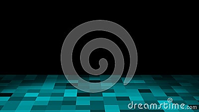 Animated Pixelated loop Art Background 3d animation Stock Photo