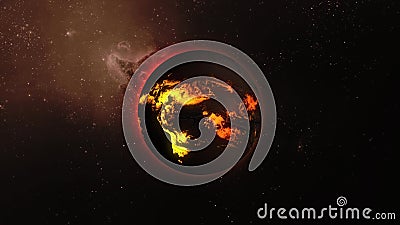 Animation 3d eines Sternes mit Lavaflüssen auf eine Oberfläche im Raum stock abbildung Animation 3d eines Sternes mit Lavaflüssen auf eine Oberfläche im Raum stock abbildung