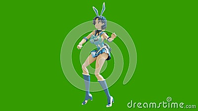 Animation Dancing Cartoon Anime Girls. Girl in the Style of Anime Dancing  Stock Video - Video of face, fairy: 160065975