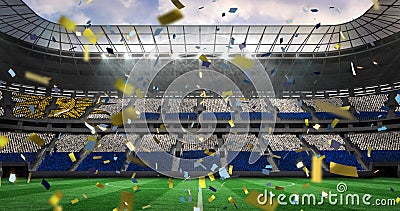 Animation of Falling Gold Confetti Over Football Stadium Stock Video - Video of digitally, animation: 251134315 Animation of Falling Gold Confetti Over Football Stadium Stock Video - Video of digitally, animation: 251134315