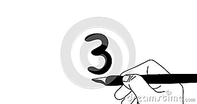 Animation of Hand Writing Number 1, 2, 3, 4, 5. Stock Video - Video of counting, cutting: 152343295 Animation of Hand Writing Number 1, 2, 3, 4, 5. Stock Video - Video of counting, cutting: 152343295
