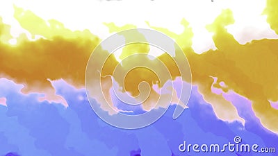 Animation with liquid waves of colorful plasma stripes. Motion. Colorful stripes move in ripples in wavy stream Stock Photo