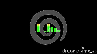 Animation of Music Equalizer with Green Bar Graph on Black Background Stock  Video - Video of media, balance: 170537515