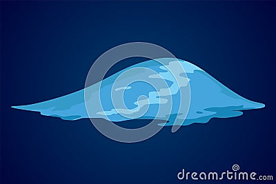 Animation water wave frame. Water splash for animation and visual effects. Sea or ocean wave with drops or splatters Vector Illustration