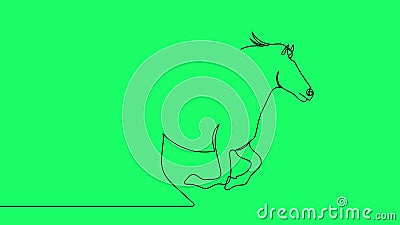 Animazione di autodisegno di una linea continua di disegno di un oggetto vettoriale isolato illustrazione di stock Animazione di autodisegno di una linea continua di disegno di un oggetto vettoriale isolato illustrazione di stock
