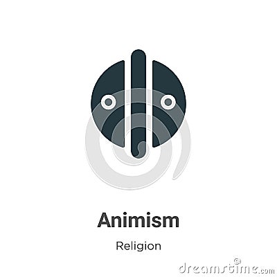 Animism vector icon on white background. Flat vector animism icon symbol sign from modern religion collection for mobile concept Vector Illustration