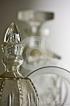 Anique crystal glass Stock Photo
