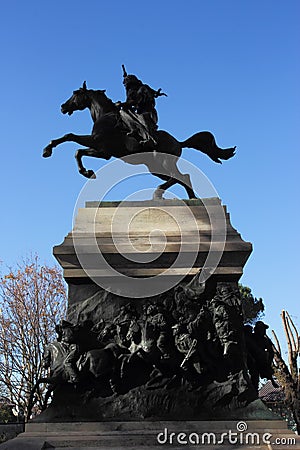 Anita Garibaldi monument Stock Photo