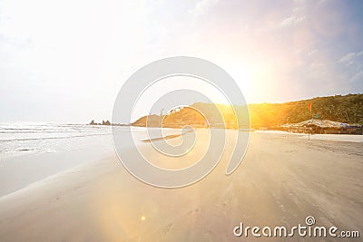 Anjuna beach at Goa, India Stock Photo