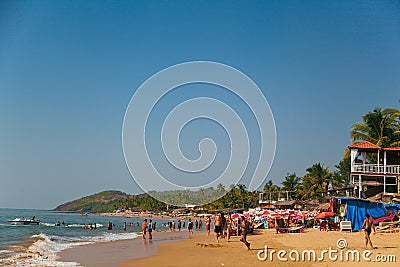 Anjuna beach Editorial Stock Photo