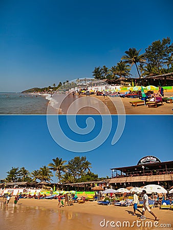 Anjuna beach Editorial Stock Photo