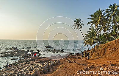 Anjuna beach Editorial Stock Photo