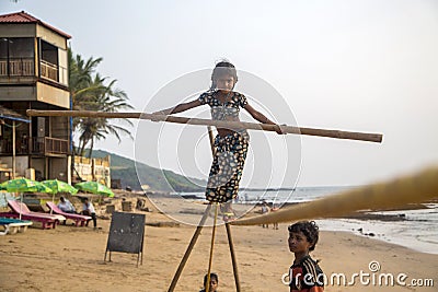 Anjuna, Goa, India Editorial Stock Photo