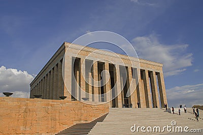 Ankara, Turkey :Mausoleum of Ataturk, Mustafa Kemal Ataturk Editorial Stock Photo