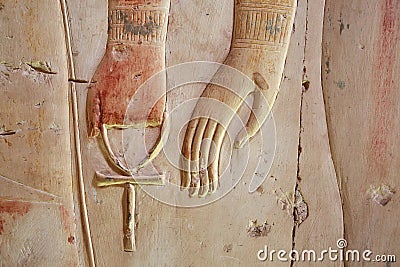 Ankh, ancient symbol also known as key of life, Egypt Stock Photo