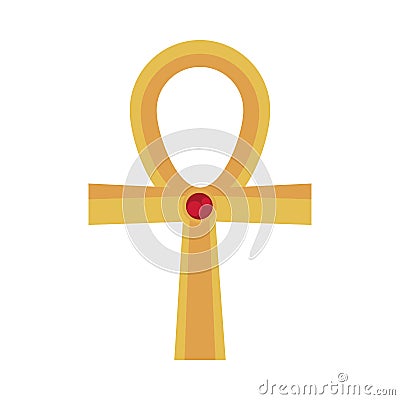 ankh Egyptian icon Vector Illustration