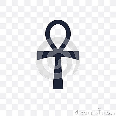 Ankh transparent icon. Ankh symbol design from Religion collection. Vector Illustration