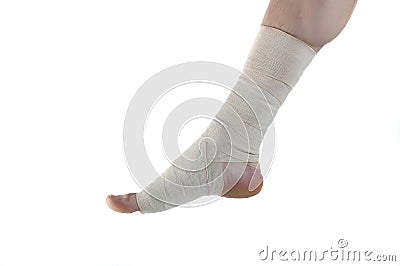 Ankle sprain Stock Photo