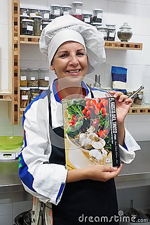 Italian Cooking Class with Anna Maria Chirone Editorial Stock Photo