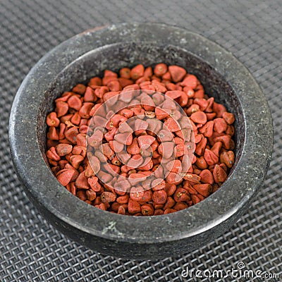 Annatto Seeds Stock Photo