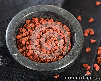 Annatto Seeds Stock Photo