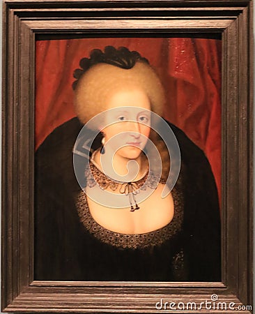 Anne of Denmark - artist unknown Editorial Stock Photo