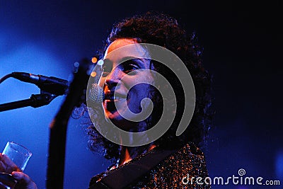 Annie Clark, lead singer of St. Vincent Editorial Stock Photo