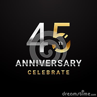 Anniversary Luxury Number Vector Design Collection Vector Illustration