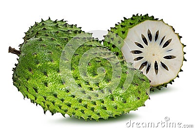 Annona muricata.Soursop fruit Stock Photo