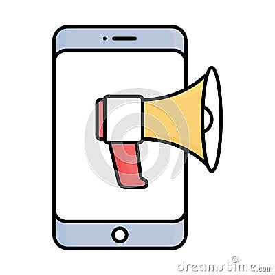 Announcement fill inside vector icon which can easily modify or edit Vector Illustration