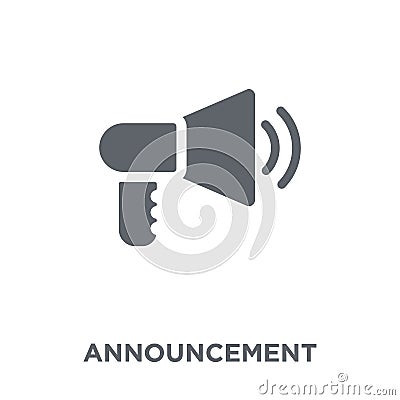 Announcement icon from Communication collection. Vector Illustration