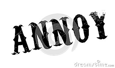 Annoy rubber stamp Stock Photo