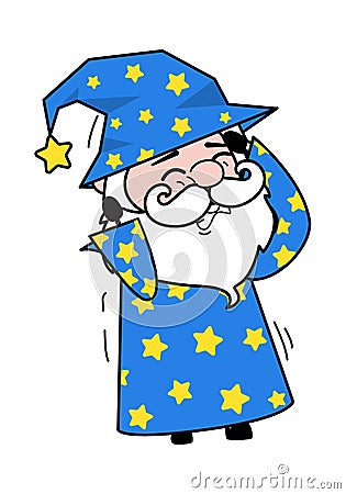 Annoyed Wizard Cartoon Cartoon Illustration