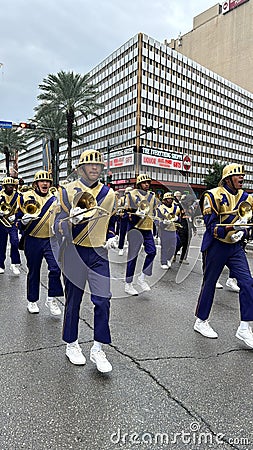 2023 Annual Bayou Classic Thanksgiving Day Parade in New Orleans, Louisiana Editorial Stock Photo