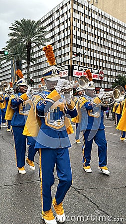 2023 Annual Bayou Classic Thanksgiving Day Parade in New Orleans, Louisiana Editorial Stock Photo