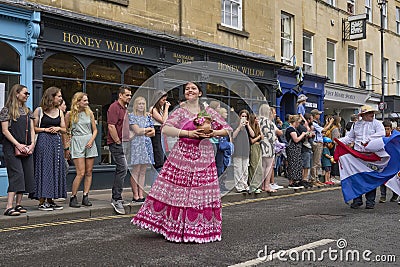 Annual Carnival in the historic city of Bath, United Kingdom. Editorial Stock Photo